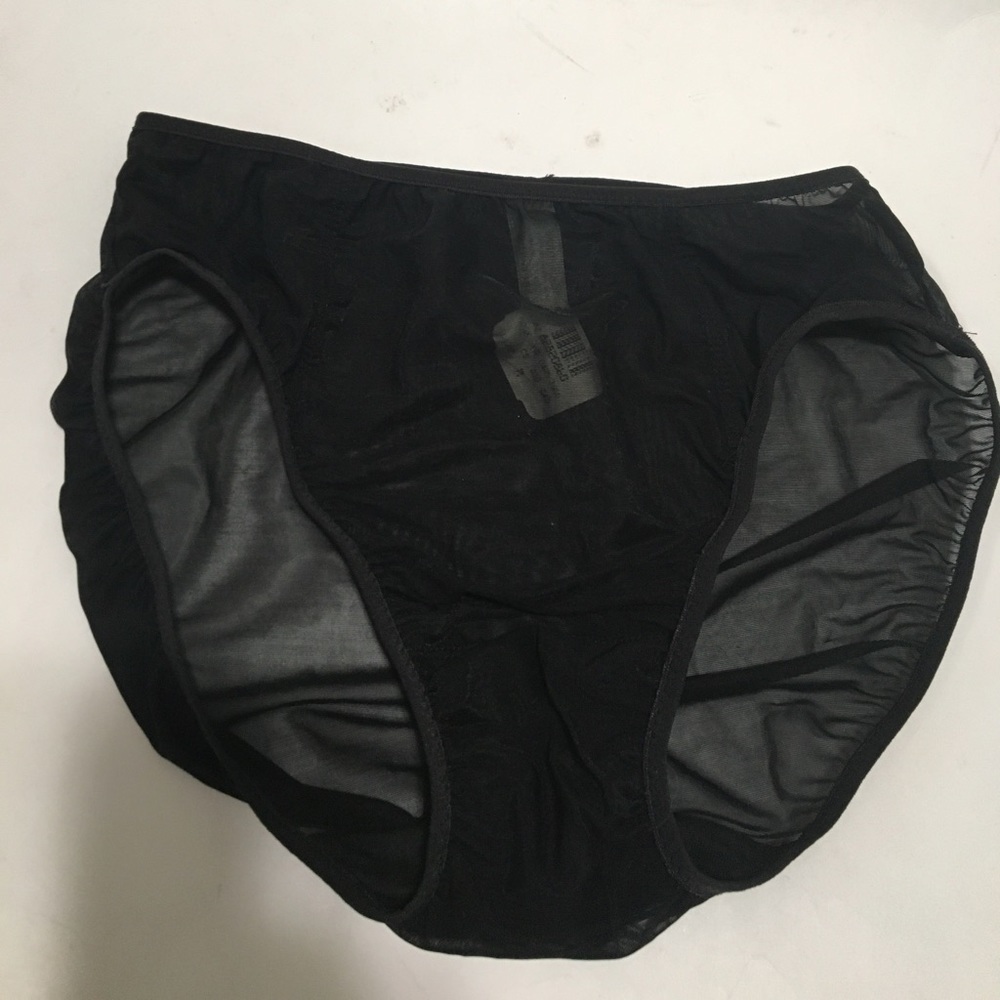 NWT VICTORIA'S SECRET VTG MESH RUFFLE BIKINI PANTIES